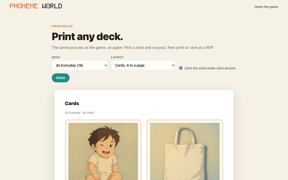 Print and color